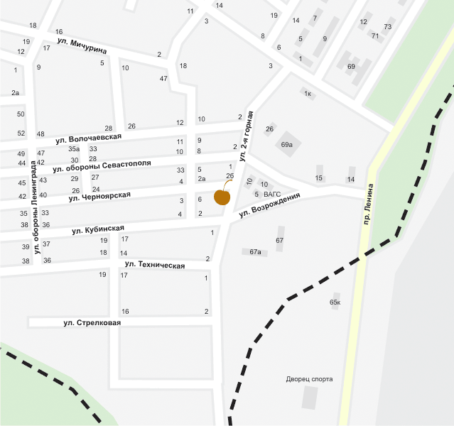 Дворик на карте